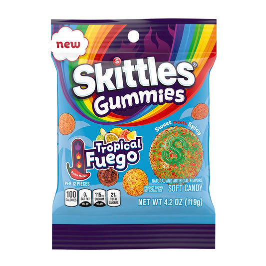 Skittles Gummies Tropical Fuego Bag (119g)