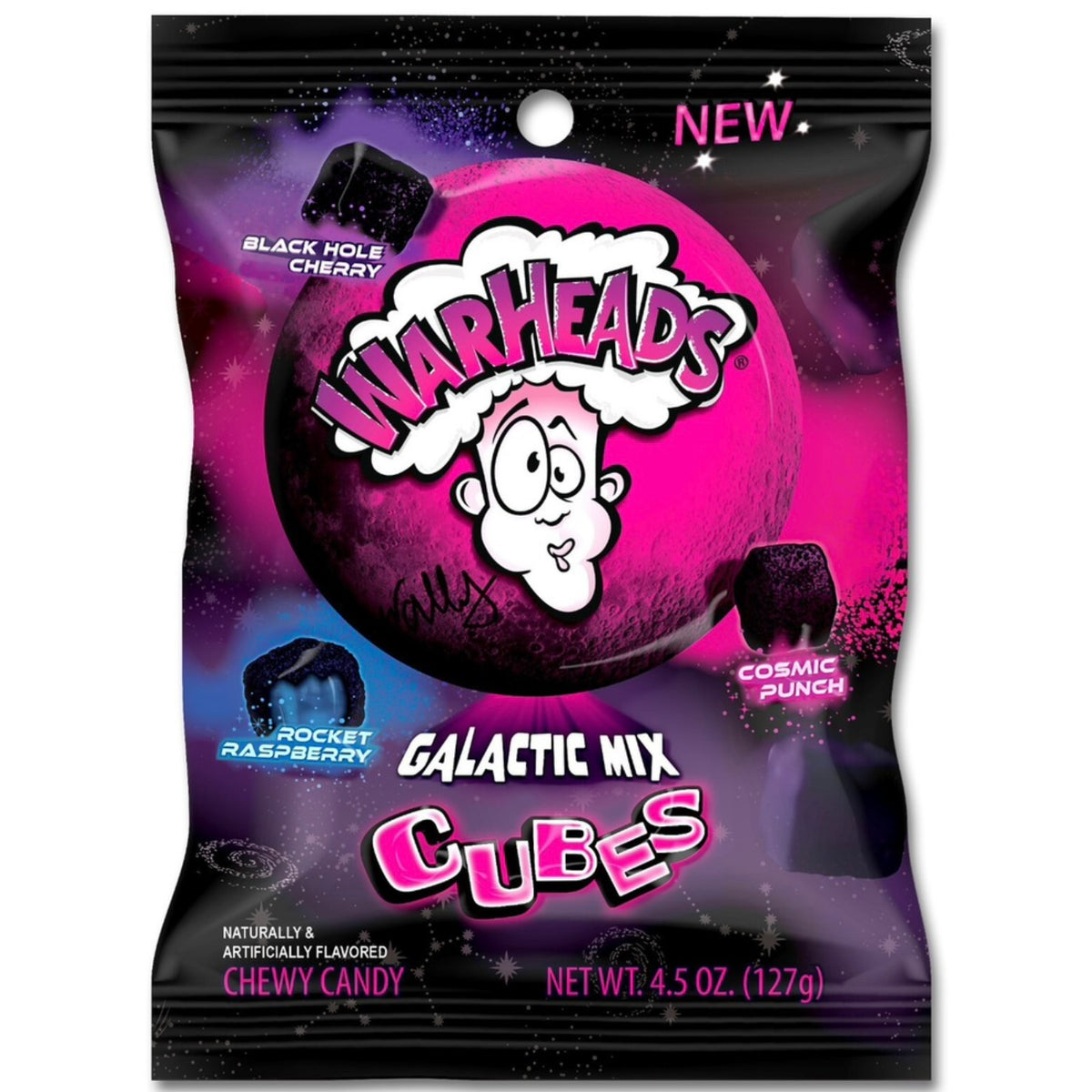 Warheads Sour Galactic Mix Cubes (127g)