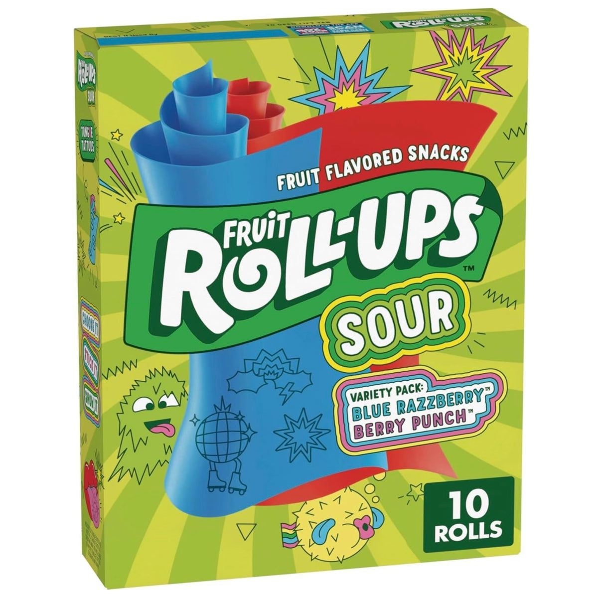 Fruit Roll Ups Sour Variety 10 Pack (141g)
