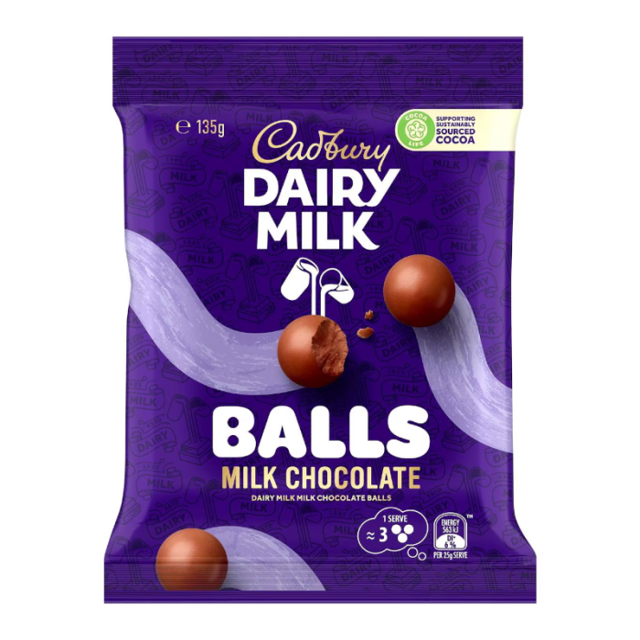 Cadbury Dairy Milk Balls Milk Chocolate 135g
