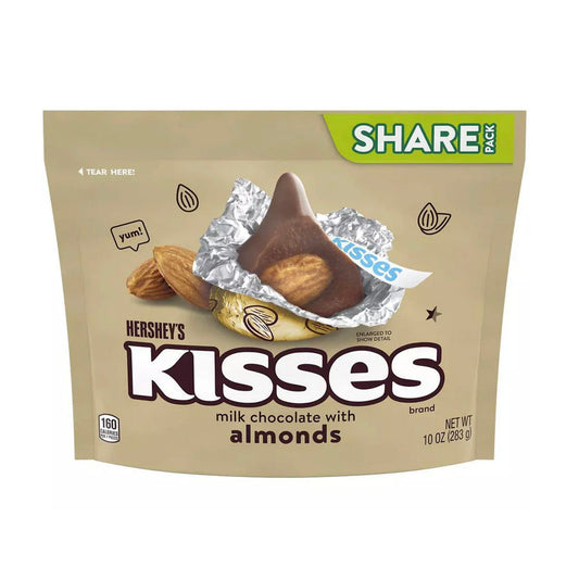 Hershey's Kisses Milk Chocolate & Almond Share Size (283g)