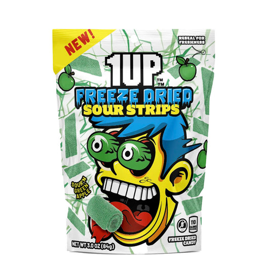 1UP Freeze Dried Sour Strips Green Apple (85g)