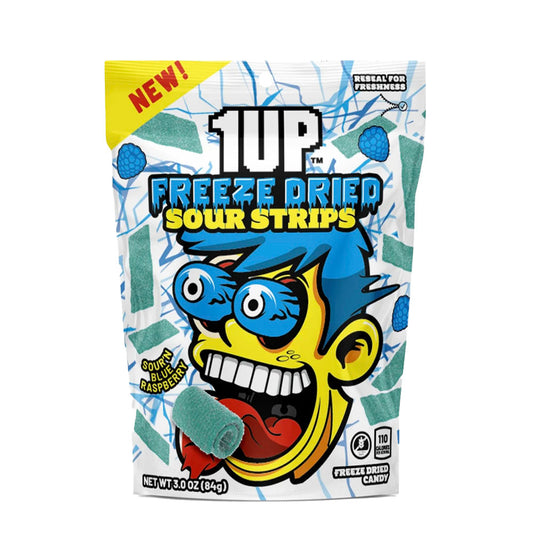 1UP Freeze Dried Sour Strips Blue Raspberry (85g)