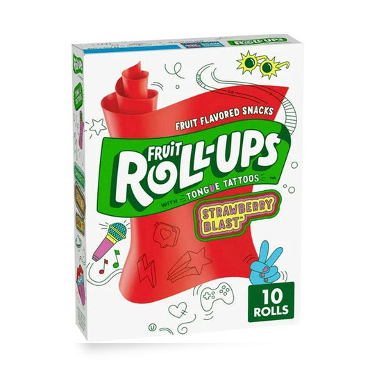 Fruit Roll Ups Tongue Tattoos Strawberry Blast Box (141g)