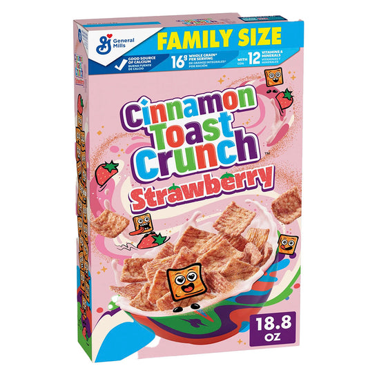 Cinnamon Toast Crunch Strawberry Cereal Family Size (532g)