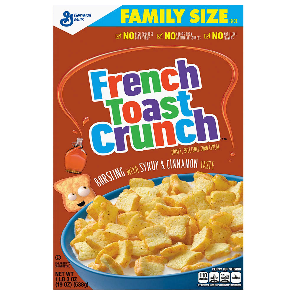 French Toast Crunch Cereal Family Size (493g)