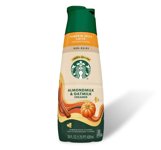 Starbucks Almond & Oat Milk Pumpkin Spice Latte Limited Edition Creamer (28oz)