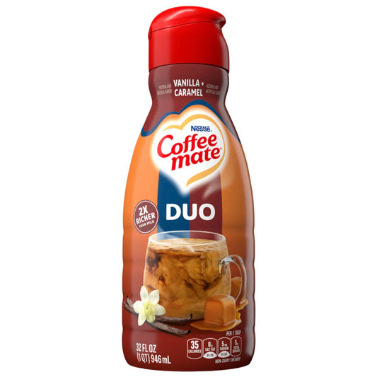 Coffee Mate Vanilla & Caramel Duo Coffee Creamer (32oz)