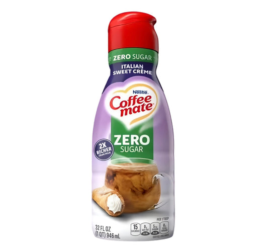 Coffee Mate Italian Sweet Creme Zero Sugar Coffee Creamer (32oz)