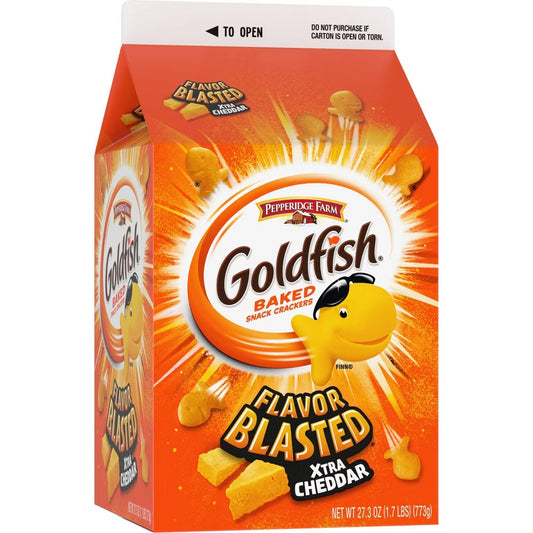 Goldfish Flavour Blasted Xtra Cheddar Carton (773g)