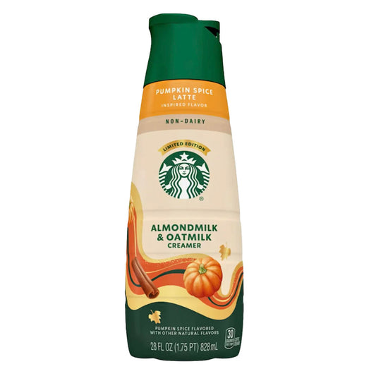 Starbucks Almond & Oat Milk Pumpkin Spice Latte Limited Edition Creamer (28oz)