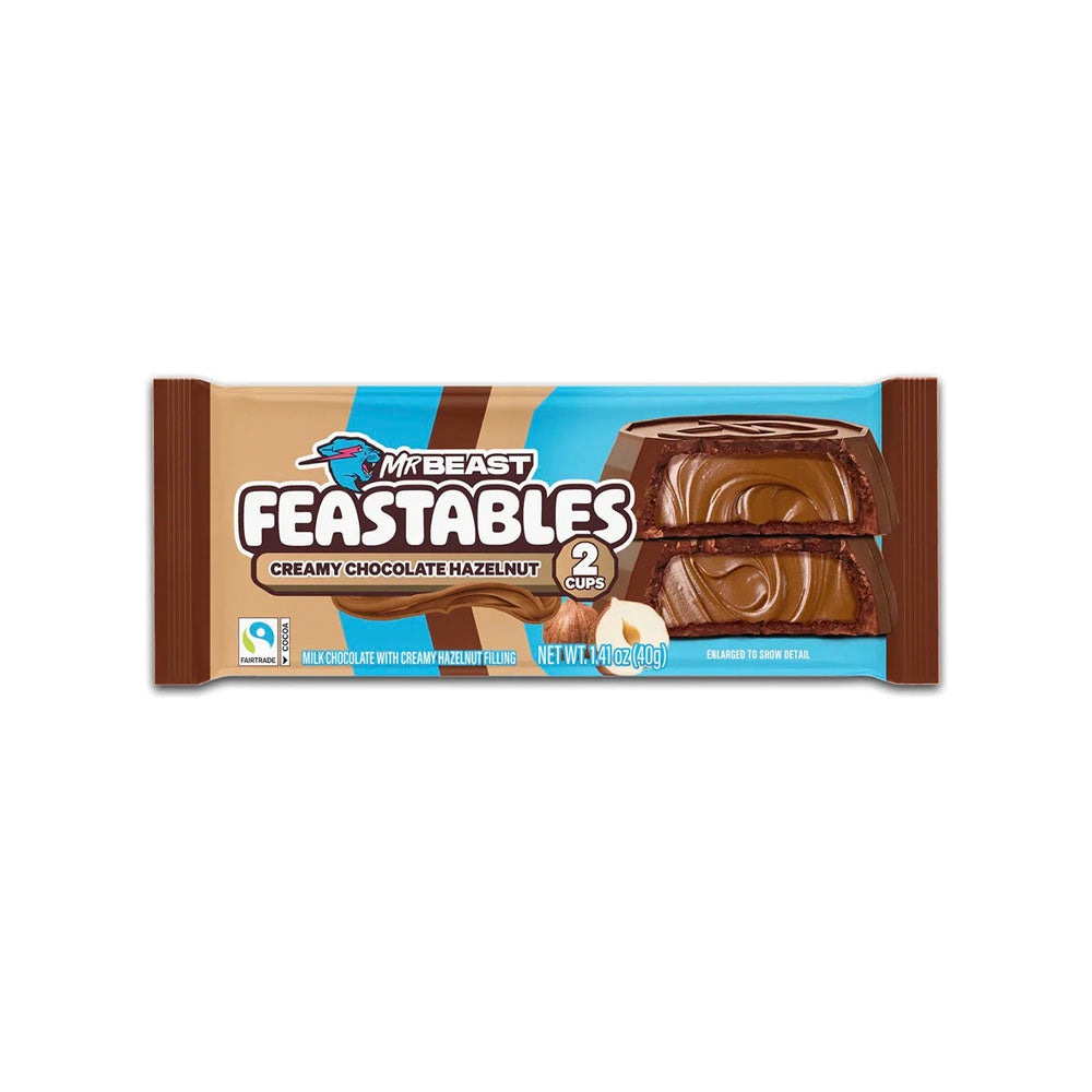 MrBeast Feastables Creamy Chocolate Hazelnut Cups (40g)