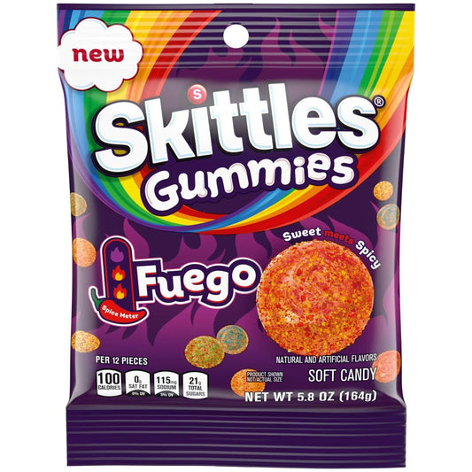Skittles Gummies Fuego Bag (164g)