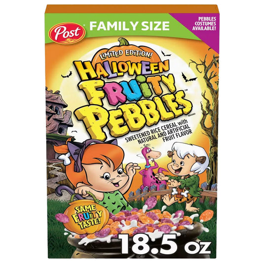 Halloween Fruity Pebbles Limited Edition Cereal Family Size (524g)