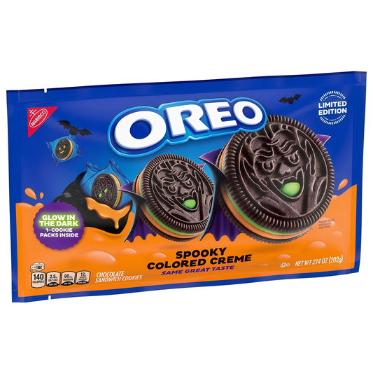 Oreo Spooky Coloured Creme Glow in the Dark Halloween Edition (202g)