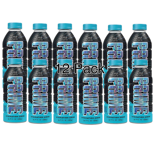 Prime Hydration X Blue Holo Bottle 12 Pack