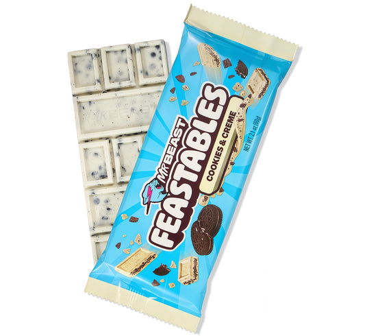 MrBeast Feastables Cookies & Creme Chocolate Bar (60g) BB: 3/7/26