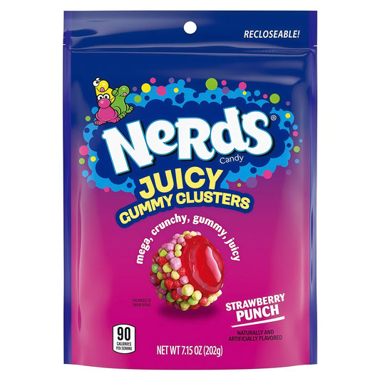 Nerds Juicy Gummy Clusters Strawberry Punch (202g)