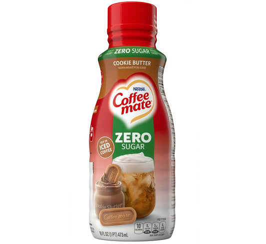 Coffee Mate Cookie Butter Zero Sugar Coffee Creamer (16oz)
