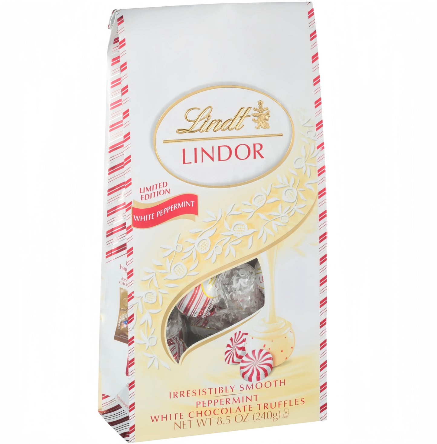 Lindt Lindor White Chocolate Peppermint Truffles Limited Edition (144g)