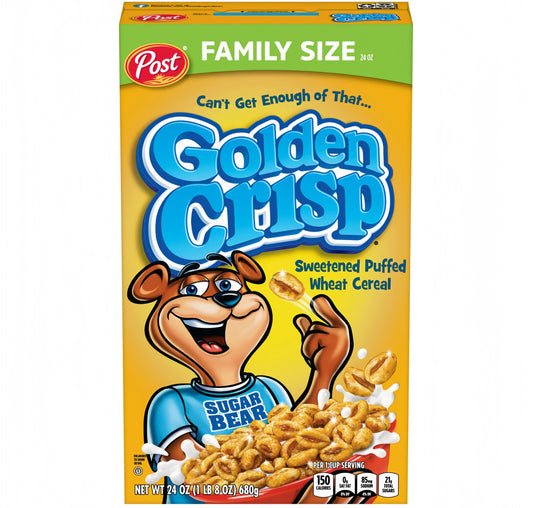 Post Golden Crisp Family Size Cereal (680g)