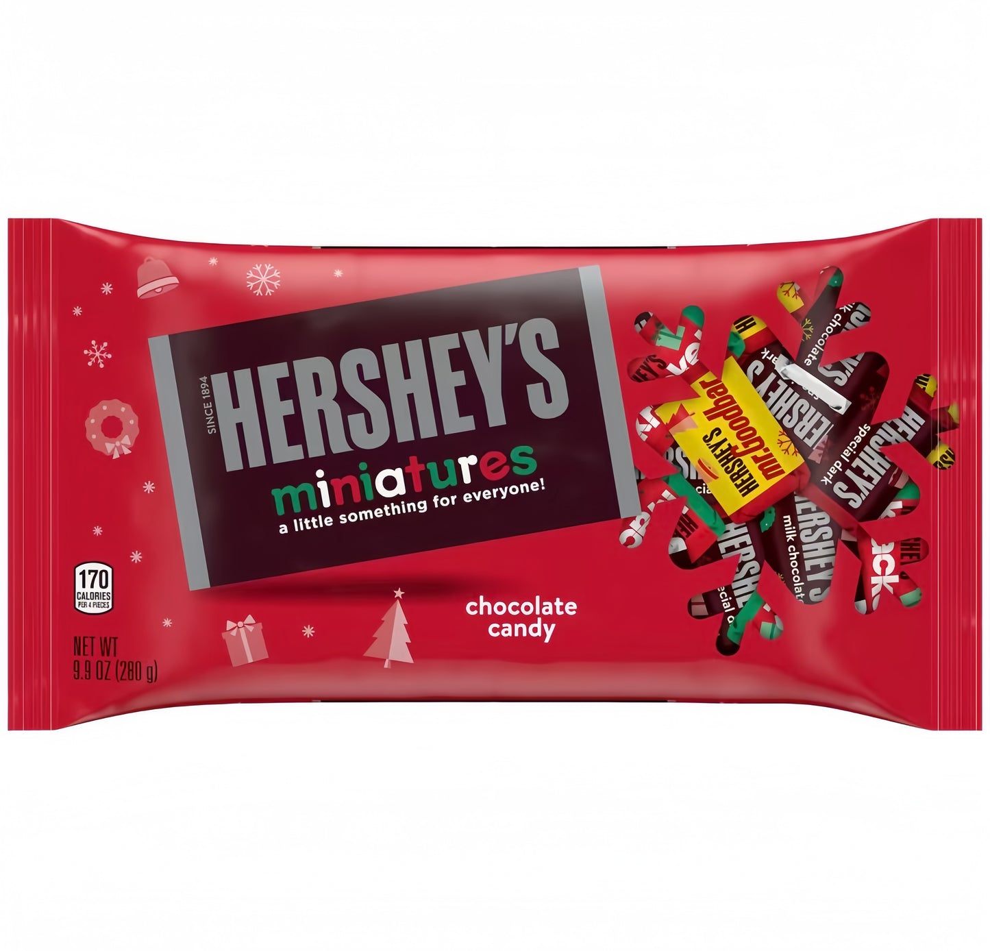 Hershey's Miniatures Chocolate Assortment Christmas Edition (280g)