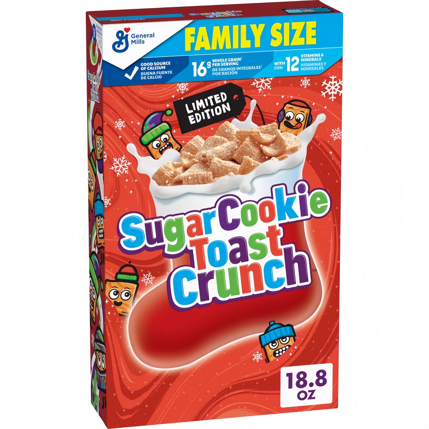 Sugar Cookie Toast Crunch Limited Edition Cereal Family Size (532g)