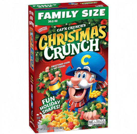 CAP’N CRUNCH Christmas Crunch Limited Edition Cereal Family Size (582g)