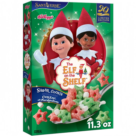 Kellogg’s Elf on the Shelf Sugar Cookie Limited Edition Cereal (320g)