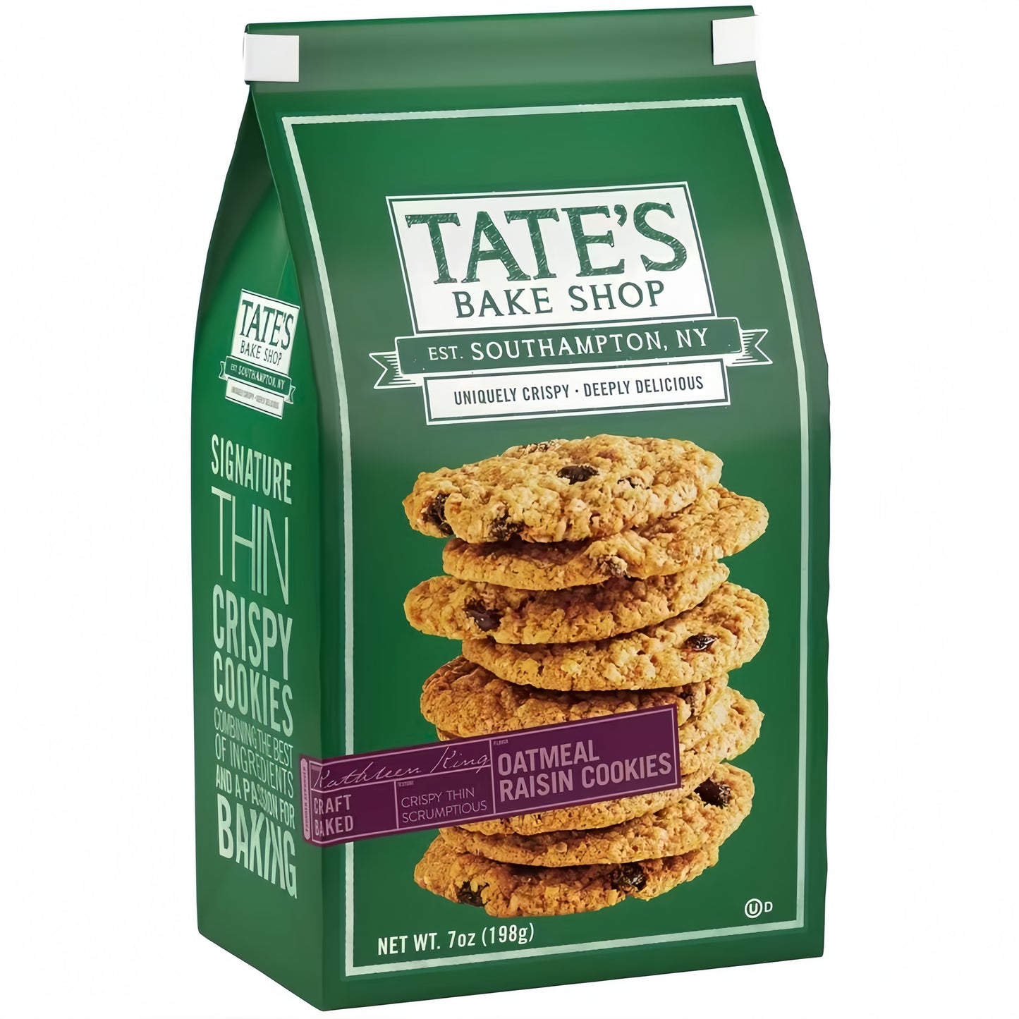 Tate’s Bake Shop Oatmeal Raisin Cookies (198g)