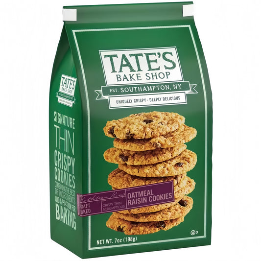 Tate’s Bake Shop Oatmeal Raisin Cookies (198g)