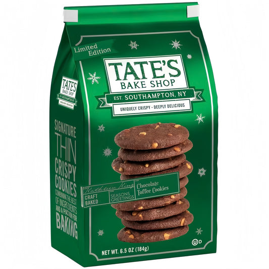 Tate’s Bake Shop Chocolate Toffee Limited Edition Cookies (184g)