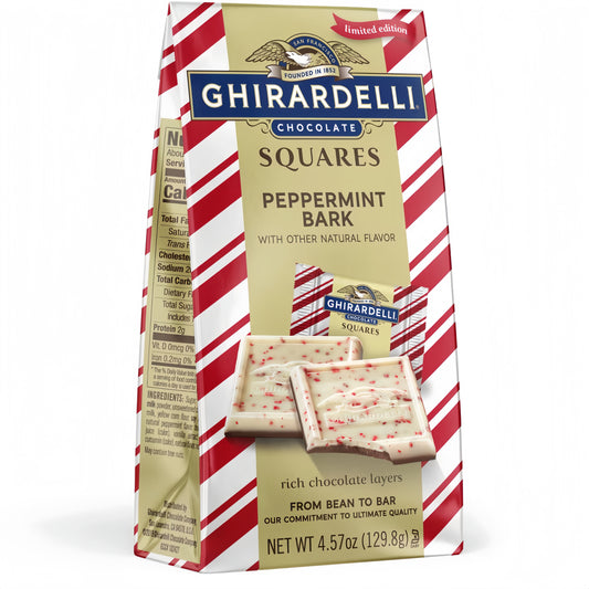 Ghirardelli Squares Peppermint Bark (130g)
