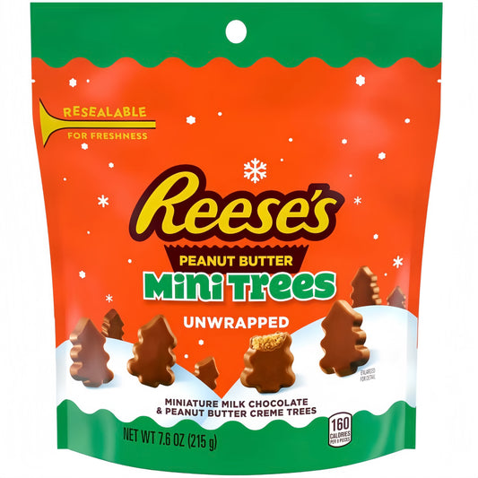 Reese's Peanut Butter Mini Trees Unwrapped Resealable (215g)