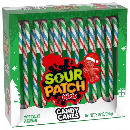 Sour Patch Kids Candy Canes 12 Pack (150g)
