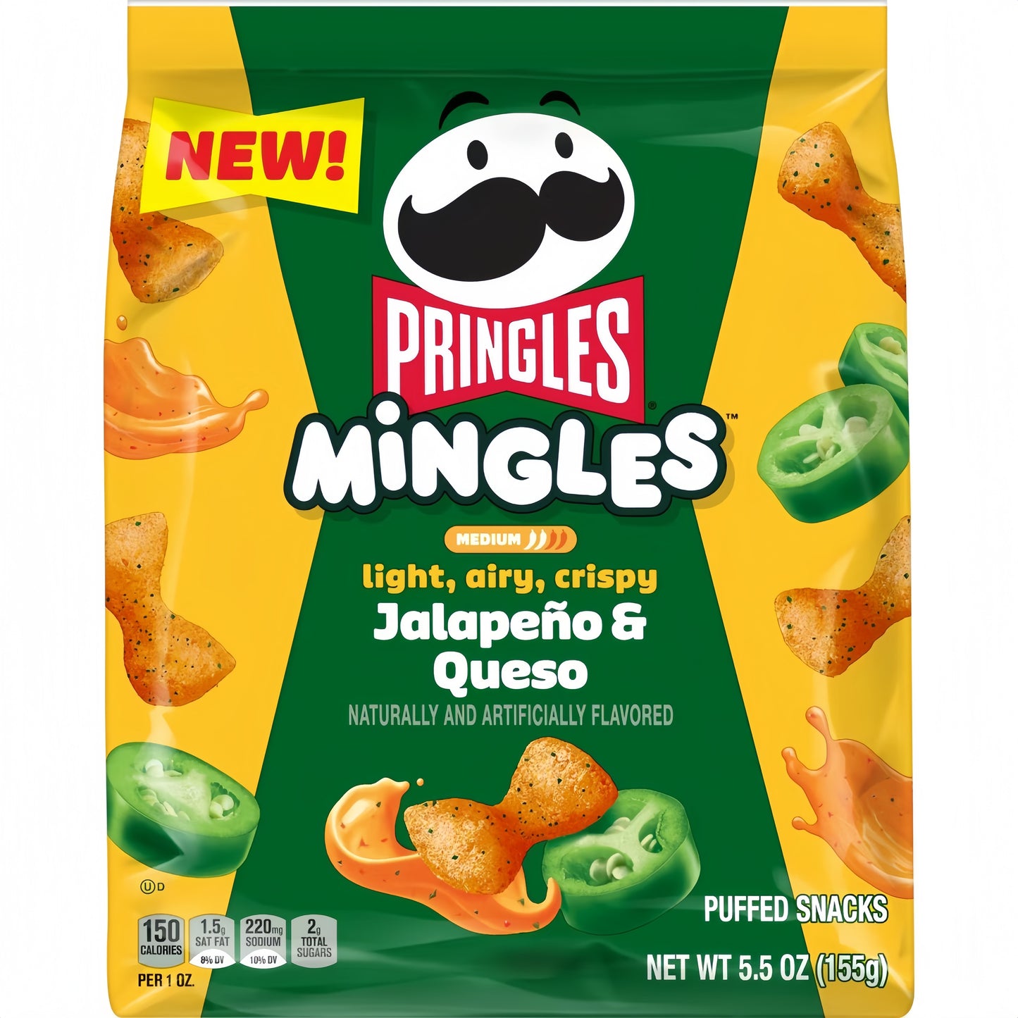 Pringles Mingles Jalapeño & Queso (155g)