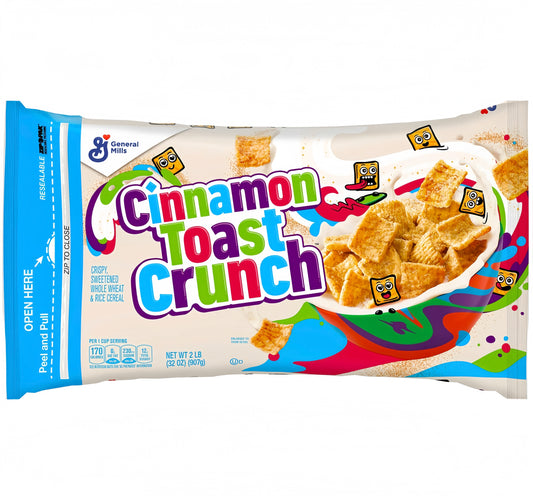 Cinnamon Toast Crunch Resealable Bag Cereal (907g)