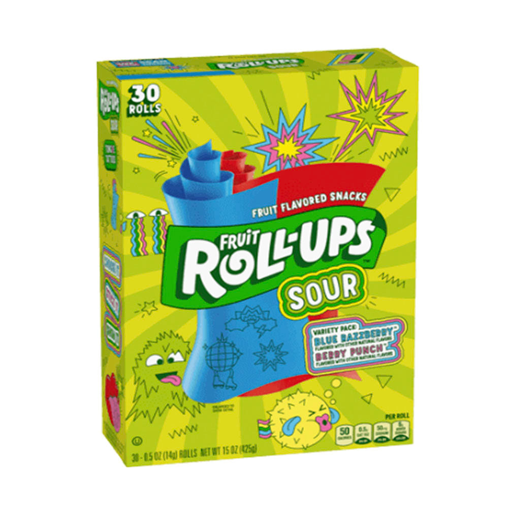 Fruit Roll Ups Sour Variety Pack 141g Box