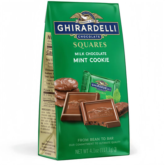 Ghirardelli Squares Milk Chocolate Mint Cookie (117g)