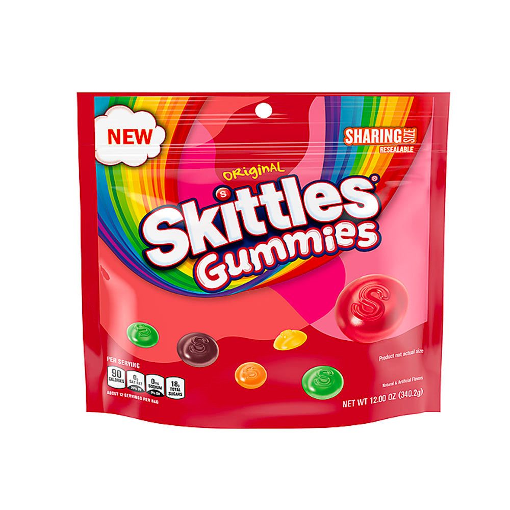 Skittles Original Gummies Sharing Bag (340g)