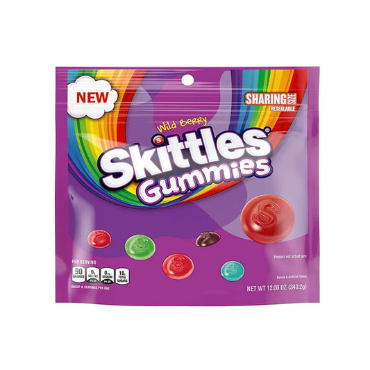 Skittles Wild Berry Gummies Sharing Bag (340g)