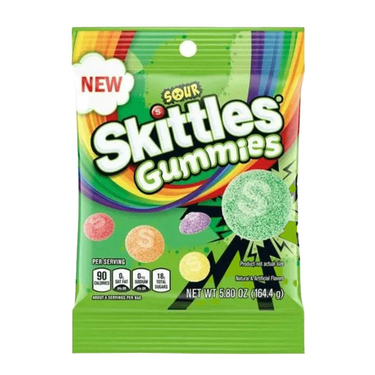 Skittles Sours Gummies Bag (164g)