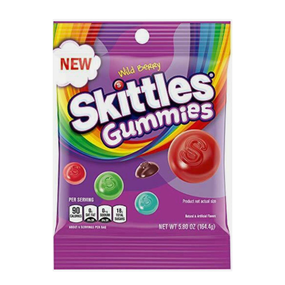 Skittles Wild Berry Gummies Bag (164g)