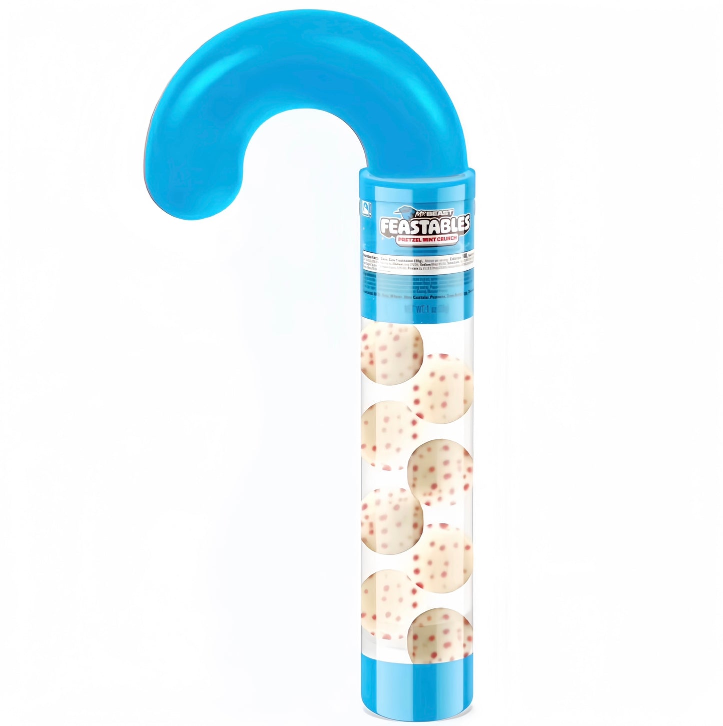 MrBeast Feastables Pretzel Mint Crunch Candy Cane (28g)