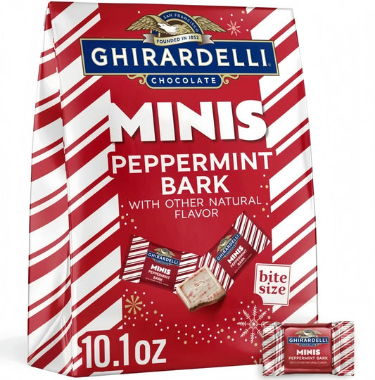 Ghirardelli Chocolate Minis Peppermint Bark Bite Size (288g)