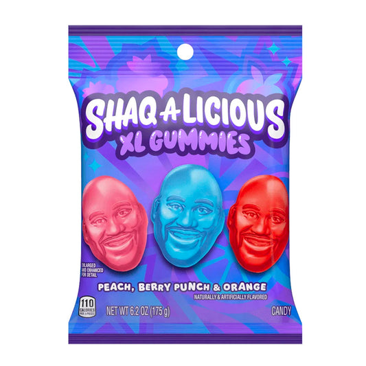 SHAQ-A-LICIOUS XL Gummies Peach, Berry Punch & Orange (175g)