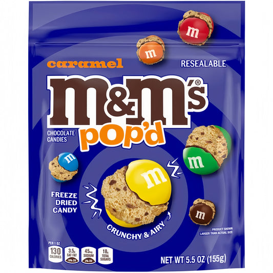 M&M Caramel Pop’d Freeze Dried Resealable Bag (155g)