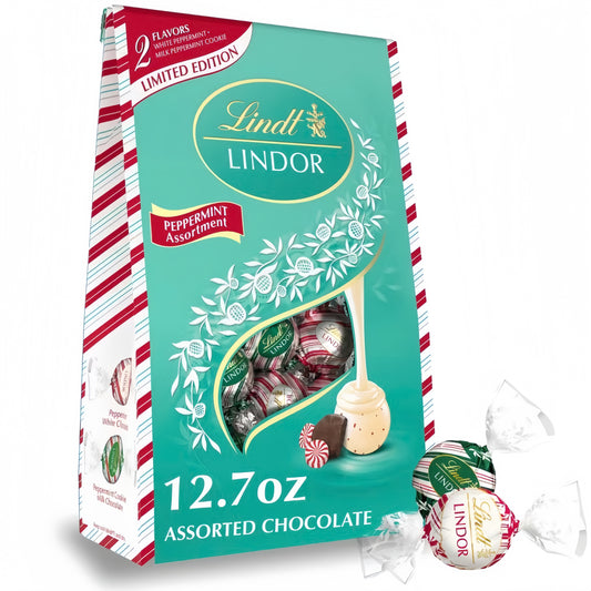 Lindt Lindor Peppermint Assortment Truffles Limited Edition (360g)