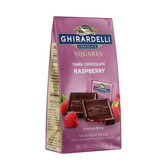 Ghirardelli Squares Dark Chocolate Raspberry (151g)