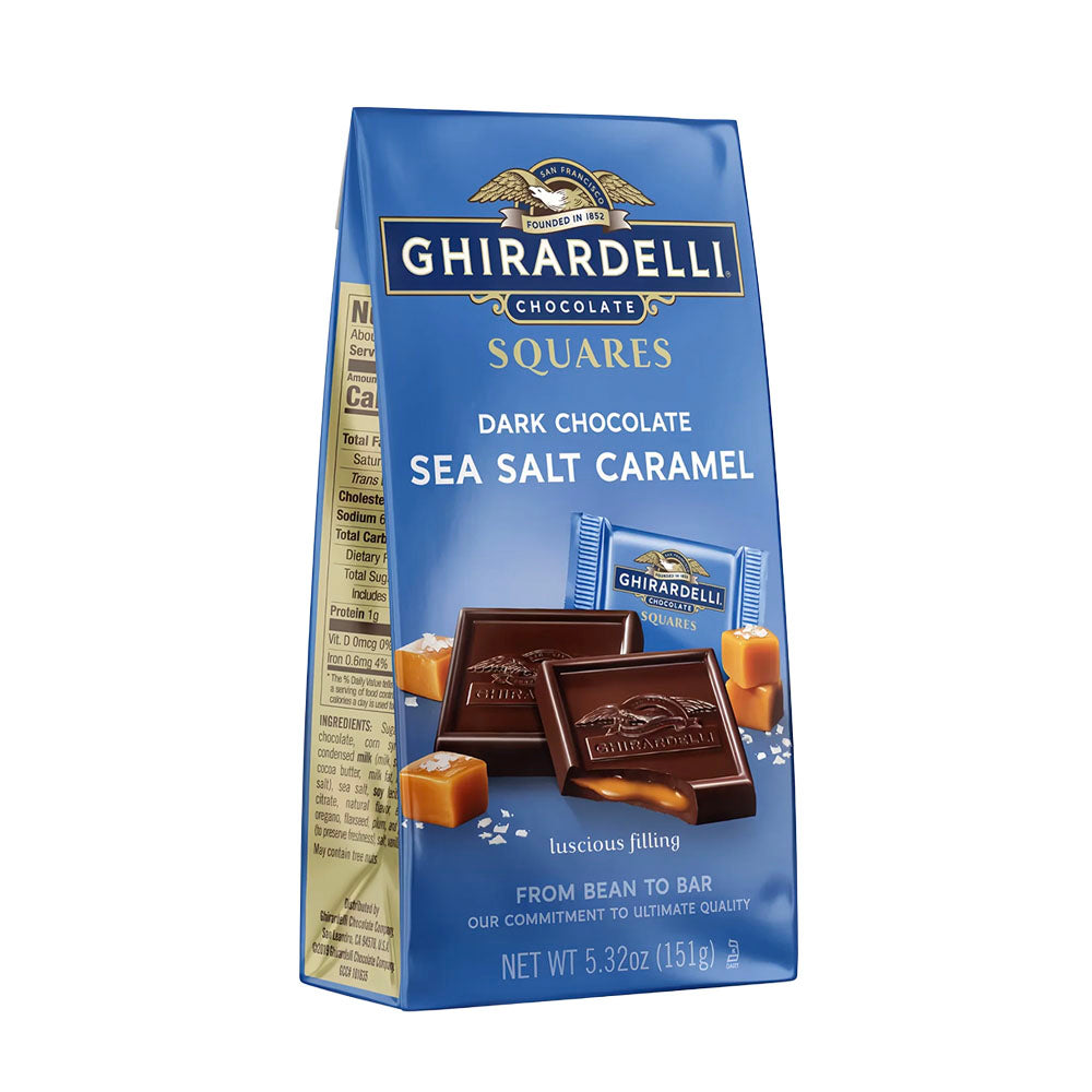 Ghirardelli Squares Dark Chocolate Sea Salt Caramel (151g)